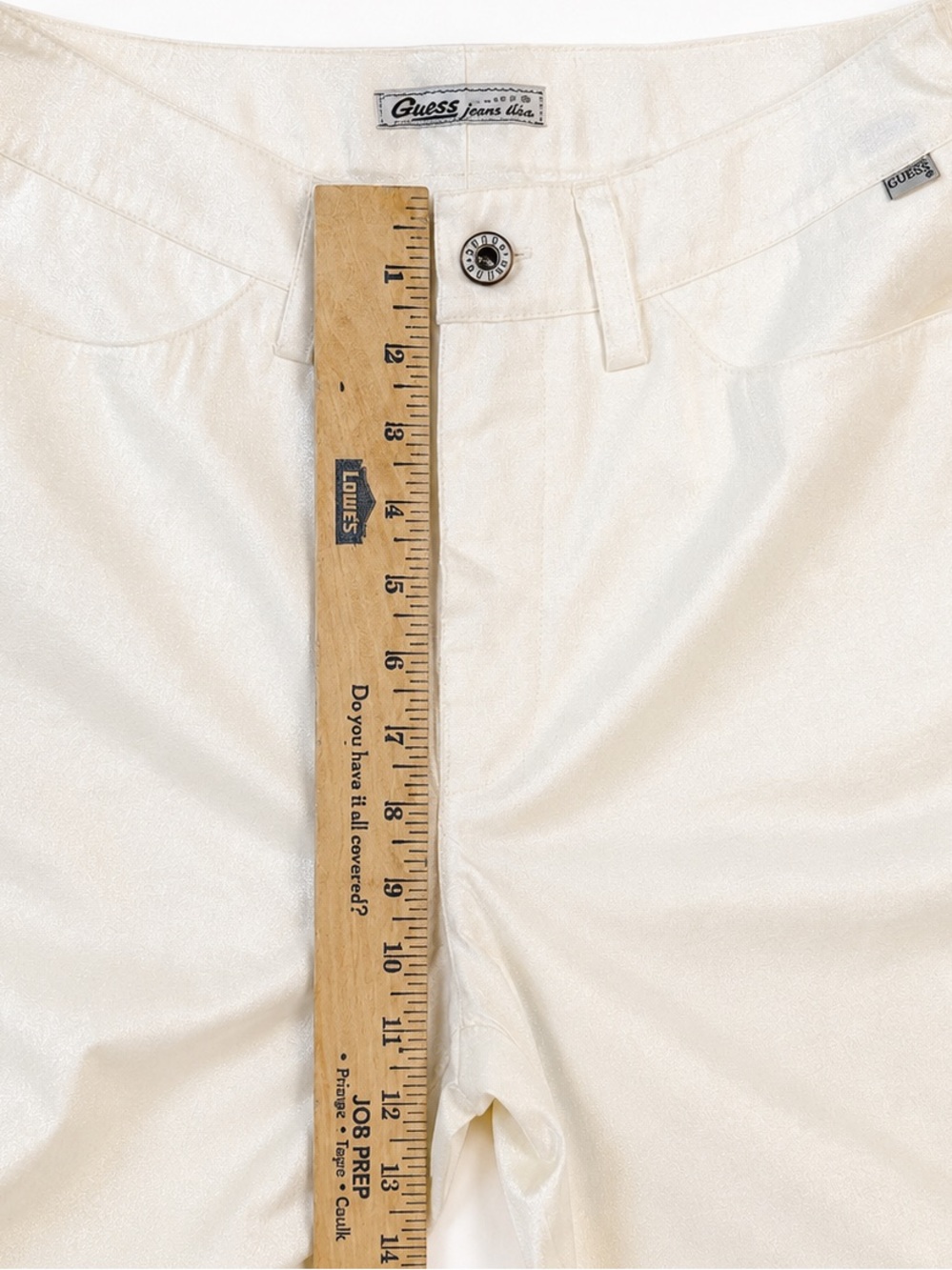 Vintage 1997 GUESS Pearl Shimmer Y2K Straight Leg Pants - Sz 29 - Picture 11 of 16